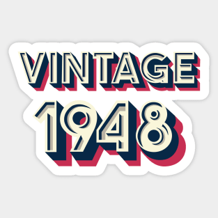 Vintage 1948 Sticker